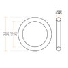 sourcing map Nitrile Rubber O-Rings 110mm OD 105.2mm ID 2.4mm