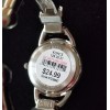 Kohl's NWT Studio Time (Kohl's) Silver Tone Cuff/Bangle Watch STD3886T