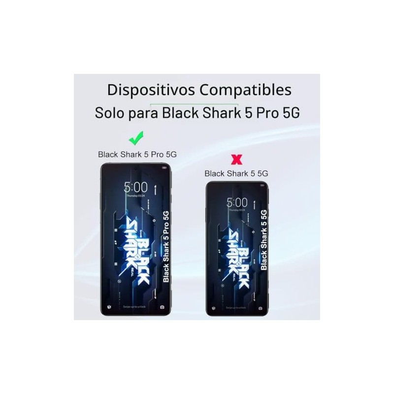 Ibywind para Black Shark 5 Pro 5G 6.67, 2 Protector