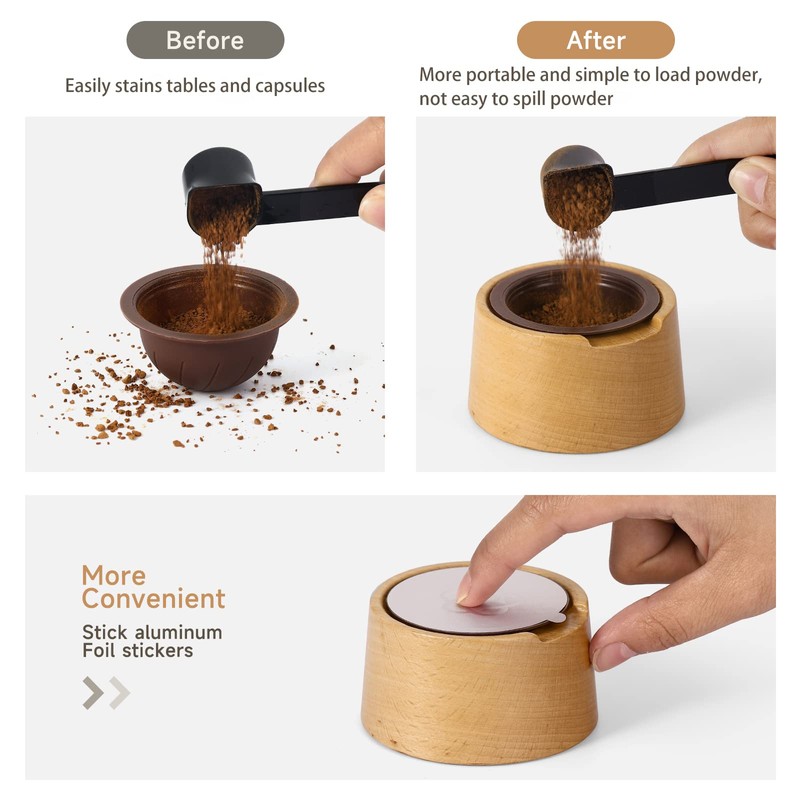 120 Pcs Aluminum Foil Seals Kit Compatible for Nes-presso Vertuoline