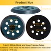 5 Inch 8-Hole Replacement Sander Pads for Dewalt Sander, 5"
