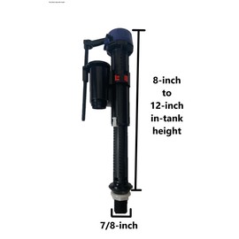 Toilet Fill Valve for Eago Toilets & European Toilets by NuFlush (2 Pack)