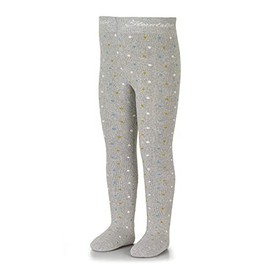 Sterntaler Baby Girl Polka Dot Tights, Light grey Mel.