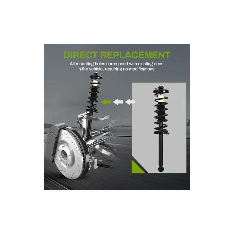 AUTOSAVER88 Front Complete Struts Rear Quick Strut Compatible with 2003-2007