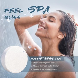 Shower Steamers Aromatherapy, 8% Natural Essential Oils, Women/Men Spa Steamer, Lingering Intense Aroma, Soothing Stress Relief, Body&Soul Relaxing Bath Bombs, Stocking Stuffer for Friend/Family