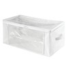 mDesign Set of 4 Storage Boxes with Zip - Handy