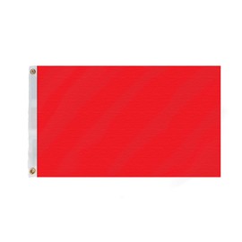 Flagmax Plain red Flag 5ft x 3ft (90cm x 150cm)