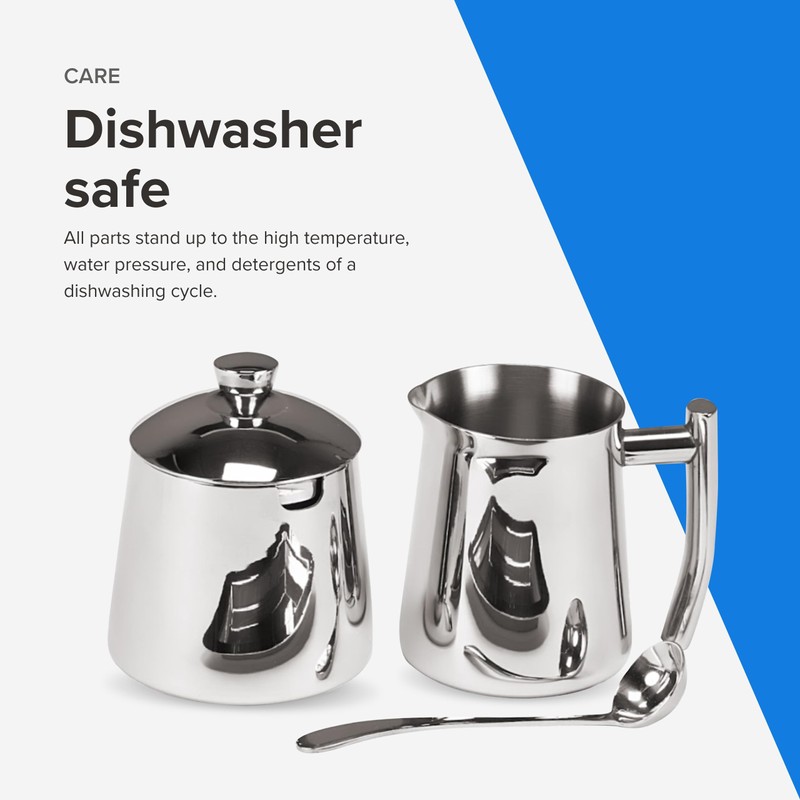 Frieling USA 18/10 Stainless Steel Sugar and Creamer Set -