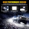 4Pods Metal Bright Pure White LED Rock Lights Kit,Per pod