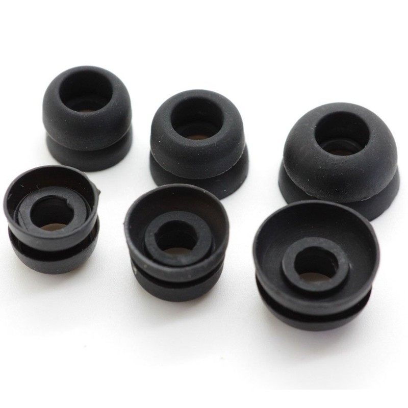 Zotech Replacement Eartips for Beats Earphones, 12 Pcs, Black (Powerbeats