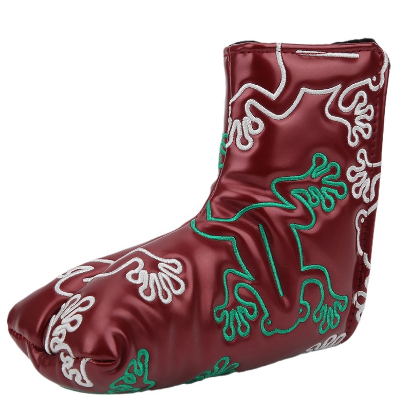 Golf Putter Headcover Embroidery Putters PU Protective Head Cover Magnetic