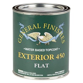 General Finishes Exterior 450 Water Based Topcoat, 1 Quart, Flat