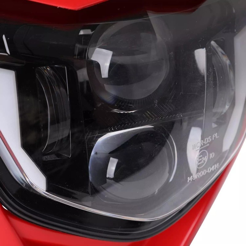babolighting LED Headlight w/ Red Fairing For Honda CRF125F CRF150F