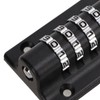 Combination Latch Lock 4 Digit Black Anti Theft Waterproof for