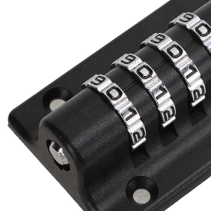 Combination Latch Lock 4 Digit Black Anti Theft Waterproof for