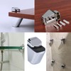 SyiXute Pack of 4 Glass Shelf Brackets, Adjustable Zinc Alloy