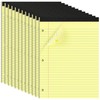 HAUTOCO 8.5 x 11 Legal Pads 12 Pack Yellow Wide
