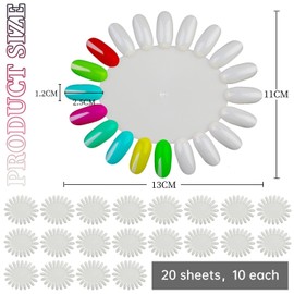 400 Pieces Of Nail Art Practice Supplies, Nail Art Training Tools, Plastic Nail Samples, Nail Art Practice