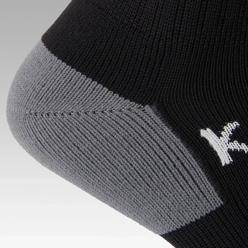 Medias Largas De Fútbol Adulto F500 Negro Kipsta Talla 28,5/30