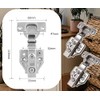 Bisagra Cierre Lento Suave Para Puertas de Cocina 15 Pares