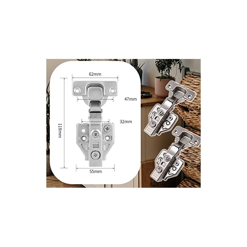 Bisagra Cierre Lento Suave Para Puertas de Cocina 15 Pares