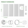 BEWAVE Dryer Vent Window Kit, Window Vent Kit Fit with