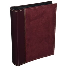 Pioneer Photo Albums 208 Pocket Sewn Faux Suede and Leatherette Cover Album for 4 by 6-Inch Prints, Burgundy
