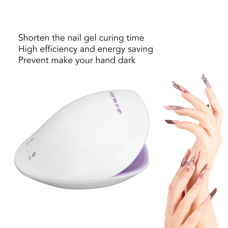 LED Nail Gel Polish Dryer Shell Shaped 12pcs Light Chips