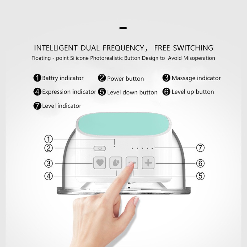 Breast Pump Electric Wearable Hand Free Low Noise Portable Breast