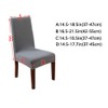 Chair Covers Grey for Dining Chairs, Chair Covers Stretch, Set