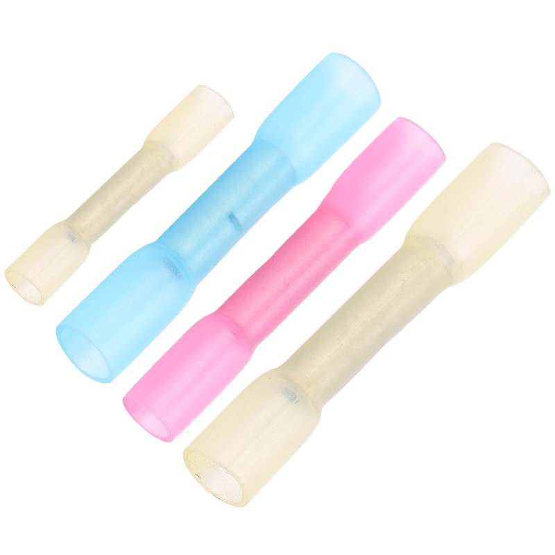 100Pcs Heat Shrink Terminals Butt Connectors Kit Waterproof Electrical Wire