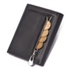 HUMERPAUL Men's RFID Blocking Tri-Fold Genuine Leather Wallet with 9