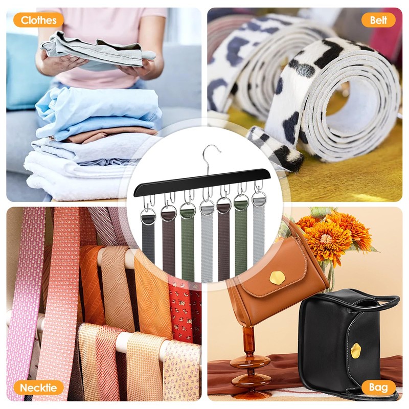 1 x Belt Hanger, Rotating Tie Holder, Sturdy Tie Holder