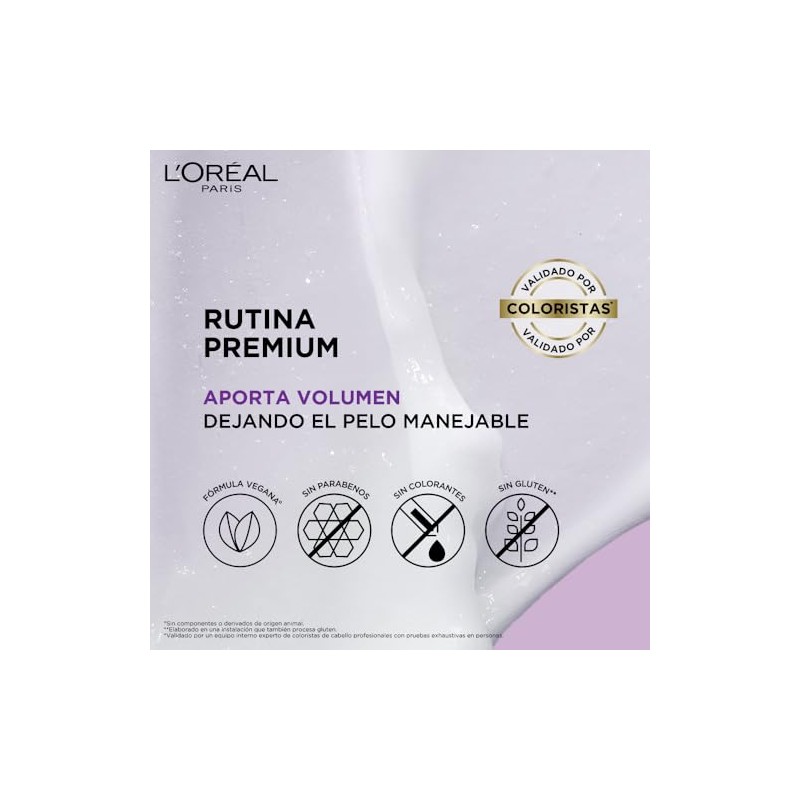 L'Oréal Paris Acondicionador, Ever Pure Volume Con Flor De Loto,