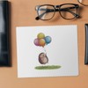Azeeda 2 x 'Süßer Igel mit Luftballons' Mikrofaser-Objektiv- / Brillenreinigungstücher