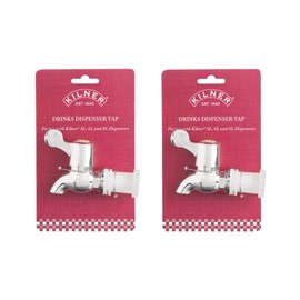 Kilner Drinks Dispenser Tap for 5, 6, and 8 Liter Silver (Pack of 2)