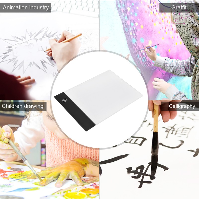 Hand Drawing LED Board Ultra Thin A6 Children USB Flip