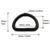 Wuuycoky 1" Inner Diameter Black D Rings Buckles D-ring Non-welded