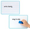 DOEWORKS Magnetic Whiteboard 30 x 21cm, Mini Double Sided White