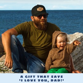 Pawzity Dad Hats for Fathers Day - Fathers Day Dad Gifts from Daughter - Father's Hats from Girl Daughter - Funny Dads Birthday Gifts from Daughters - Awesome Like My Daughter Trucker Hat