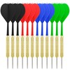 CyeeLife Steel Tip Darts,12 Pack Metal Tip Dart Set, Darts