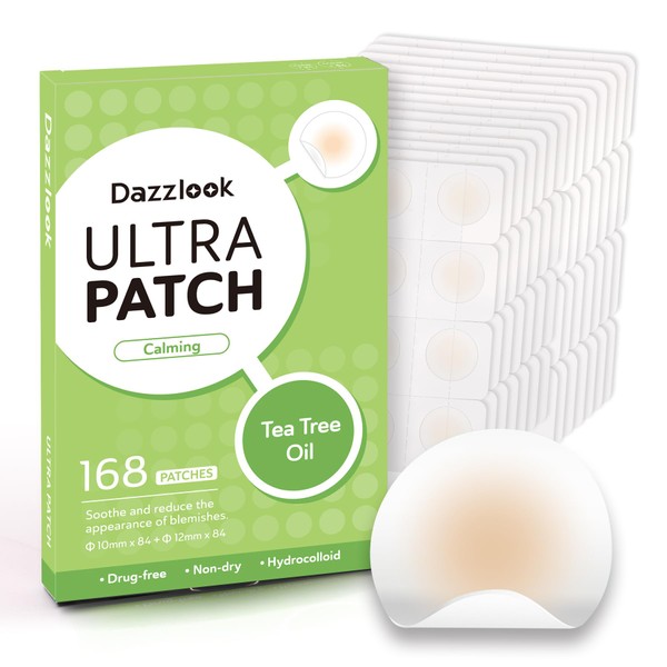 Dazzlook Dazzlook Ultra Pimple Patches Large Pack, Invisible Hydrocolloid Zits