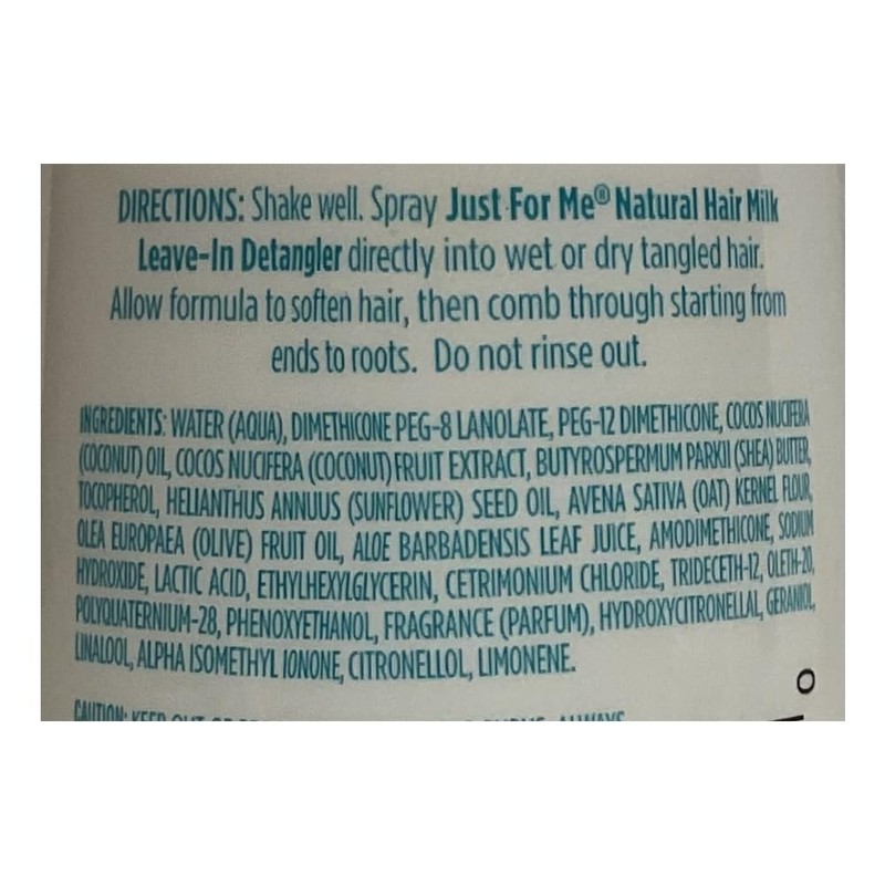 Just For Me Hair Milk Leave-In Detangler 10 oz