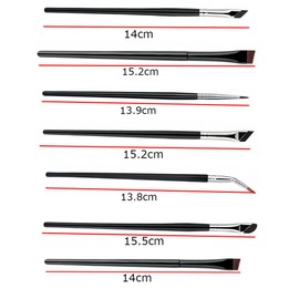 Esforzarse 7 Pieces Eyeliner Brush Set, Precise Gel Eyeliner Brush, Professional Eye Makeup with Eyeliner Brush, Angled Eyeliner Brush, Eyeshadow Brush
