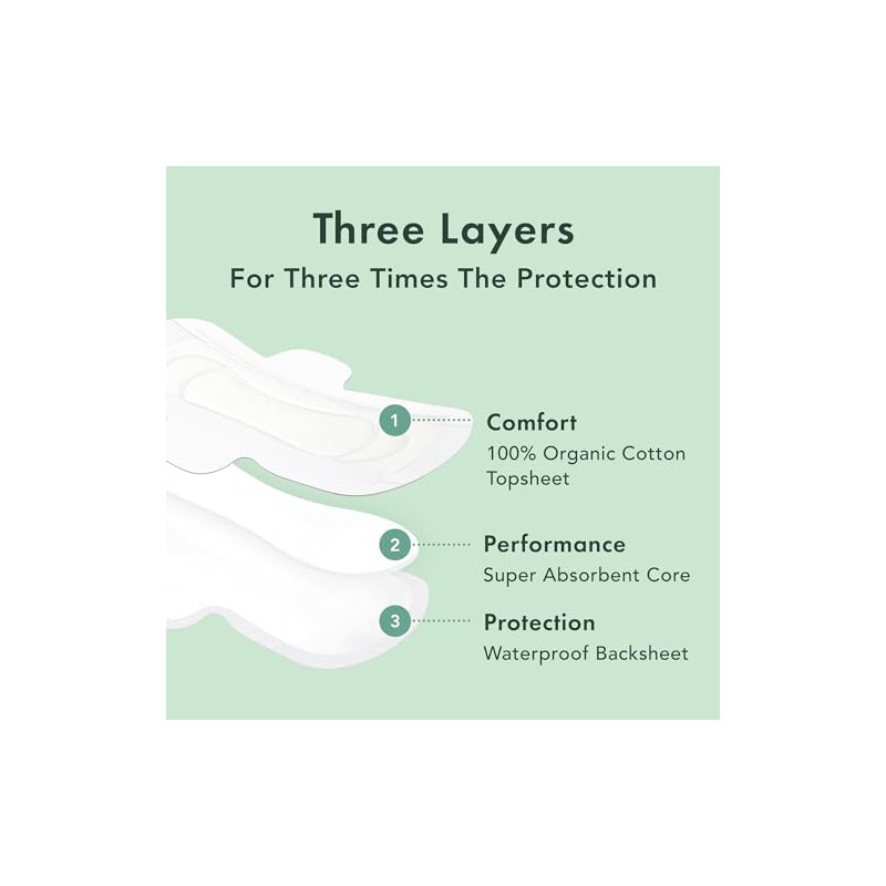 Rael Organic Pads Value Packs - Regular Pads, Overnight Pads,