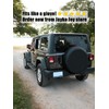 Spare Tire Cover, Black Wheel Cover Waterproof PVC Leather Dust-Proof