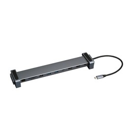 Digio2 Docking Station PC Stand PD Compatible Type-C 10 in 1 Gray