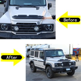 Tumukiw Car Front Hood Cover Leather Protector Cover Compatible with Ineos Grenadier 2020-2024 Car Hood Protector Bra Exterior Accessories