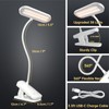 HECDSTLY Desk Lamp Battery Operated, Clip on USB Rechargeable Reading
