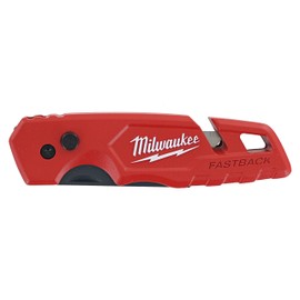 Milwaukee 48-22-1501 Fastback Folding Utility Knife with Wire Stripper, Gut Hook, and Quick Blade Change